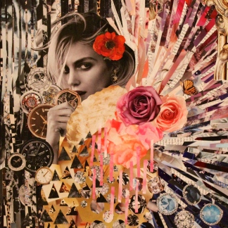 "Belle," Mixed Media Collage, 2014