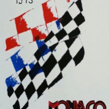 "Monaco 1973," Screen Print Ink on Paper, 2014
